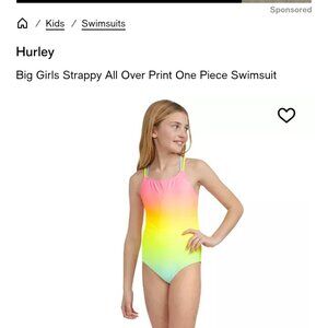 Hurley size 10-12 girls swim suit